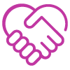 handshake heart icon