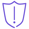 Warning security exclamation point mark icon