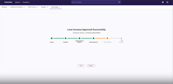 Loan IQ Simplified servicing user interface