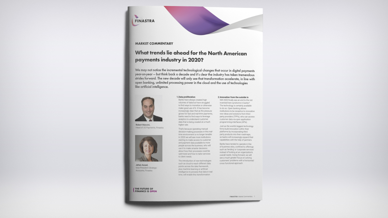 North American Payments Trends 2020 Finastra
