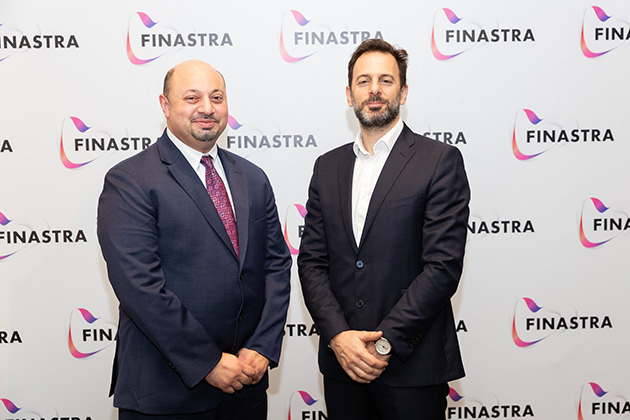 Ayman Al Qudsi, COO at United Arab Bank (left) with Serge Tohme, Managing Director MENA and Turkey at Finastra (right) at Finastra Universe Dubai 2019