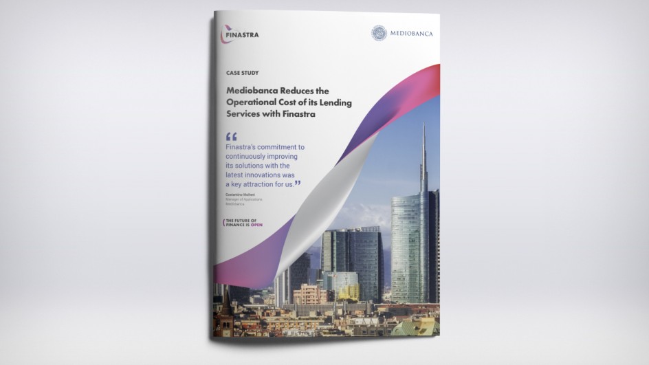Mediobanca Reduces the Operational Cost of its Lending Services with Finastra