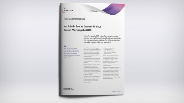 Fusion MortgagebotLOS - Administration Site Tool Fusion MortgagebotLOS - Administration Site Tool