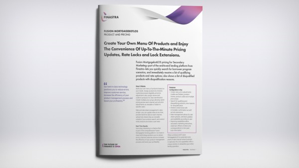 Fusion MortgagebotLOS - Pricing for Secondary Marketing Fusion MortgagebotLOS - Pricing for Secondary Marketing