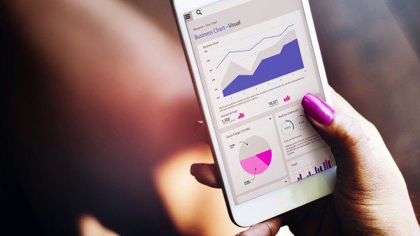 CDO Magazine's Global Data Power Women List 2020 Hand holding a mobile phone