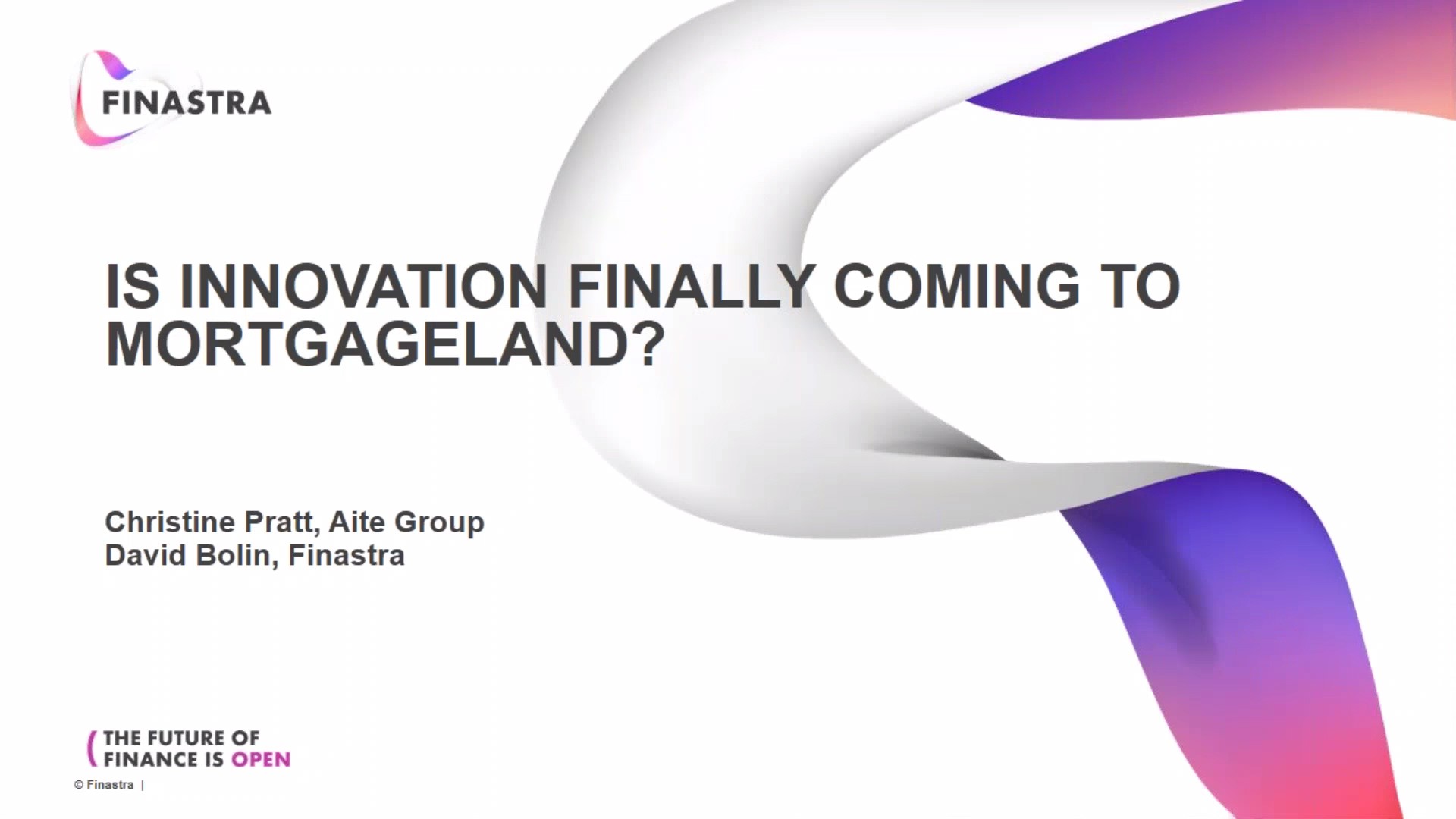 Is Innovation Finally Coming to Mortgageland? Is Innovation Finally Coming to Mortgageland?