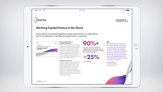Working Capital Finance in the Cloud Working Capital Finance in the Cloud