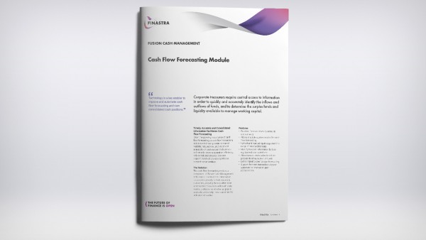 fusion cash management cash flow forecasting finastra forecasting cash flow