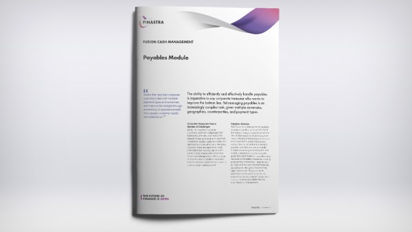 Fusion Cash Management Payables Fusion Cash Management Payables