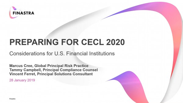 Preparing for CECL 2020 Preparing for CECL 2020