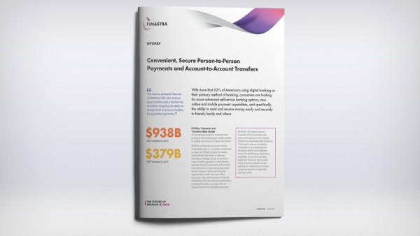 Fusion DPXPay - Accountholder P2P and A2A transfers for community banks and credit unions Fusion DPXPay - Accountholder P2P and A2A transfers for community banks and credit unions