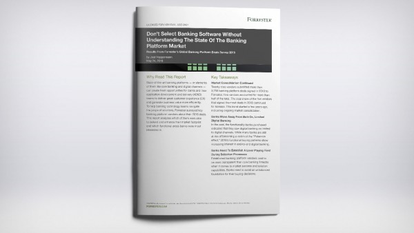 Finastra recognised by top analyst house as the #1 chosen fintech vendor Finastra recognised by top analyst house as the #1 chosen fintech vendor