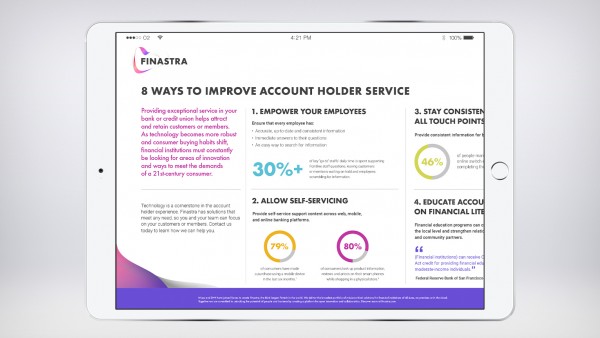8 Ways to Improve Account Holder Service Infographic 8 Ways to Improve Account Holder Service Infographic