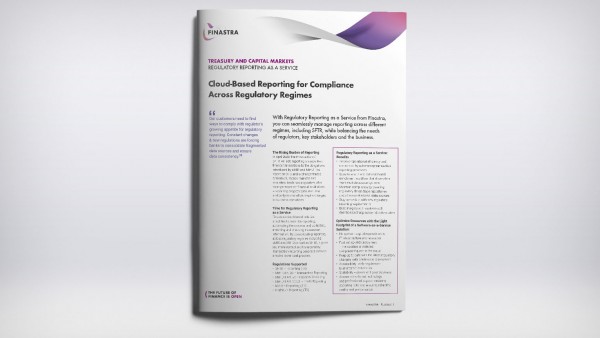 Regulatory Reporting as a Service Cloud-Based Reporting for Compliance Across Regulatory Regimes