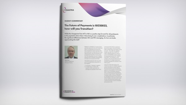 Managing the transition to ISO20022 how will you ensure a smooth transition?