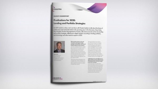 Predictions for 2020: Lending and Portfolio Strategies Predictions for 2020: Lending and Portfolio Strategies