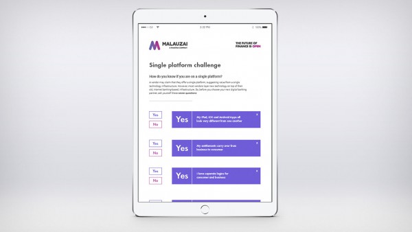Single Platform Challenge for Digital Banking Single Platform Challenge for Digital Banking