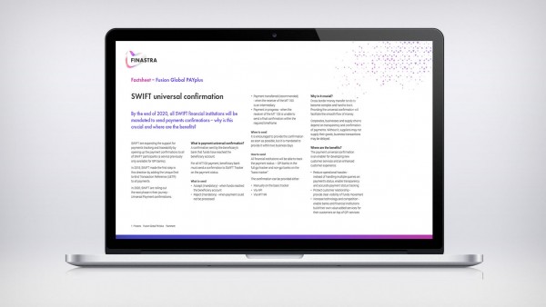 SWIFT Universal confirmation SWIFT Universal confirmation