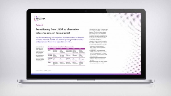 Transitioning from LIBOR in Fusion Invest (Factsheet) Transitioning from LIBOR in Fusion Invest (Factsheet)