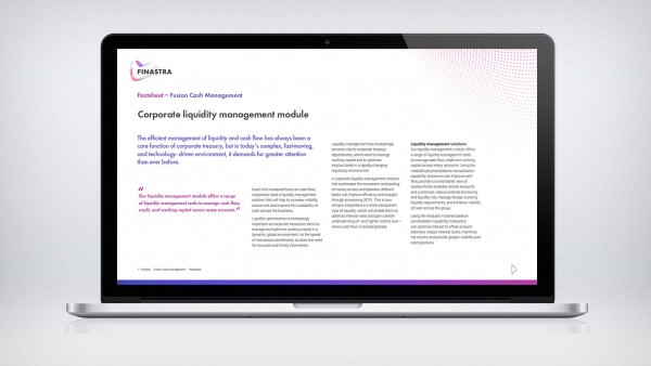 Fusion Cash Management Corporate Liquidity Management Fusion Cash Management Corporate Liquidity Management