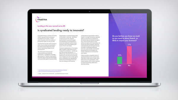 Is syndicated lending ready to innovate? Is syndicated lending ready to innovate?
