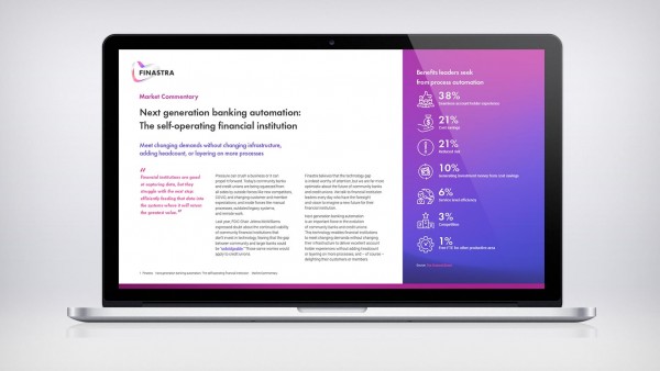 Next generation banking automation: The self-operating financial institution Next generation banking automation: The self-operating financial institution