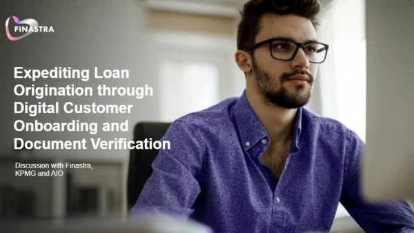 Expediting loan origination through digital customer onboarding and document verification Image of man looking at computer screen