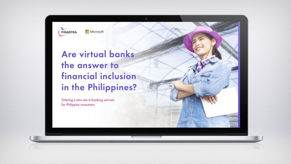 Are virtual banks the answer to financial inclusion in the Philippines? Image of laptop with woman and tablet
