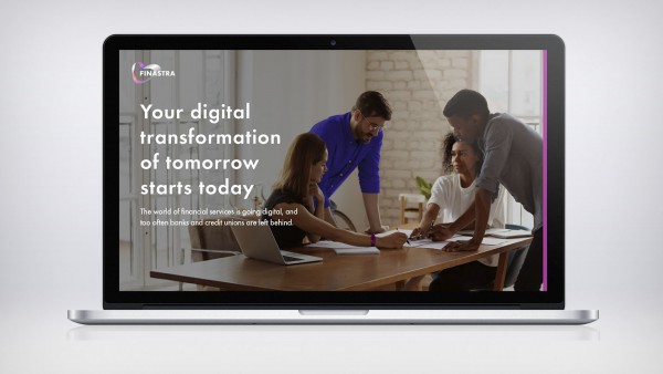 Your digital transformation of tomorrow starts today 4 people working at table