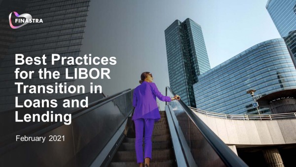 Best practices for the LIBOR transition in loans and lending Image of woman on escalator