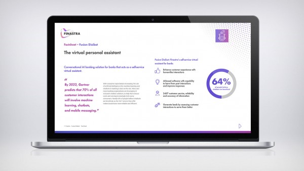 Fusion Dixibot – Factsheet Image of laptop with factsheet