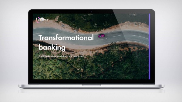 Transformational banking Car on curvy road