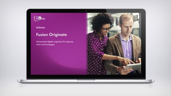 Fusion Originate: Harmonized digital origination for deposits, loans and mortgages Fusion Originate brochure cover