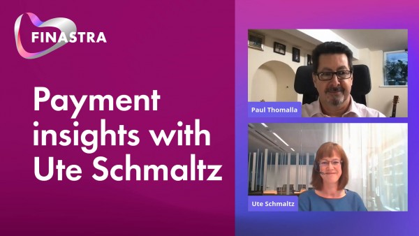 Payment Interviews: Ute Schmaltz, Association of German Banks Image of Paul Thomalla and Ute Schmaltz