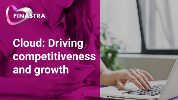 The Take Out: Cloud - Driving Competitiveness and growth Image of person typing on laptop