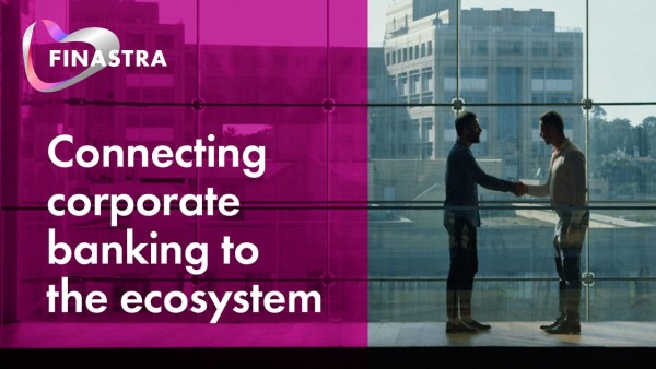 Connecting corporate banking to the ecosystem Image of two people shaking hands