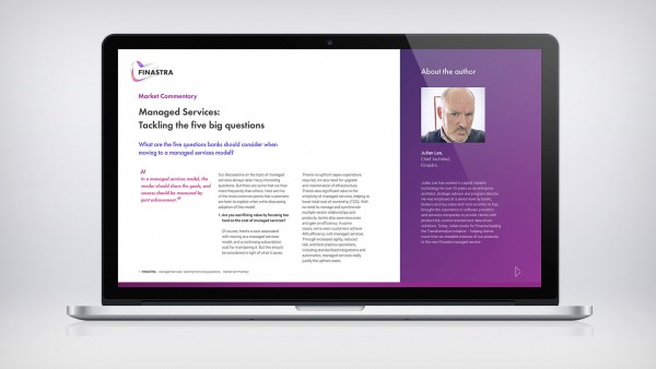 Managed Services: Tackling the five big questions Image of laptop with Market Insight