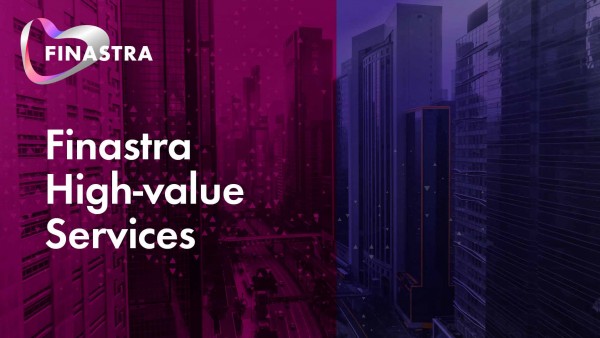 Finastra High-value Services overview video Image of city highway between buildings