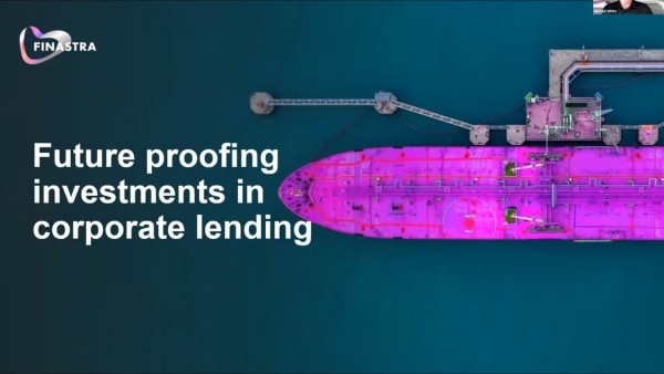 LIBOR transition: Future proofing investments in corporate lending presentation Top down image of big shipping boat