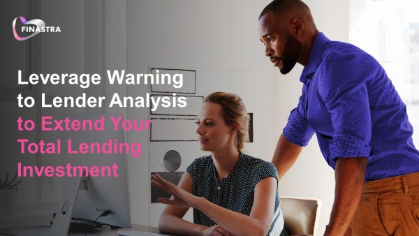 Leverage warning to lender analysis to extend your Total Lending investment Image of man and woman looking at computer