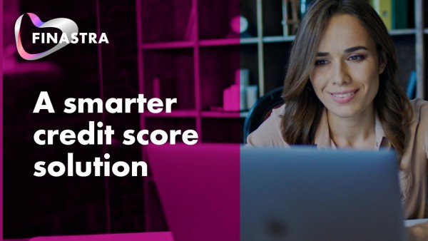 Engaging and educating account holders with an intelligent credit score and report: Fusion Digital Banking + SavvyMoney Image of woman on laptop