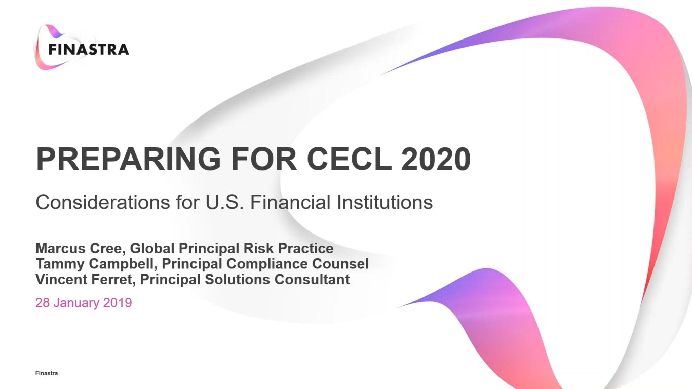 Preparing for CECL 2020 Considerations for U.S. Financial Institutions