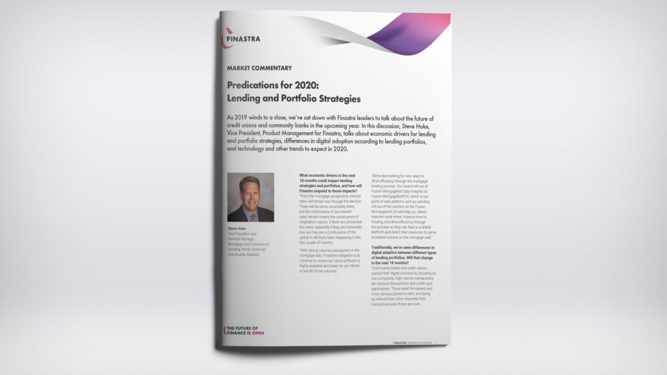 Predictions for 2020: Lending and Portfolio Strategies