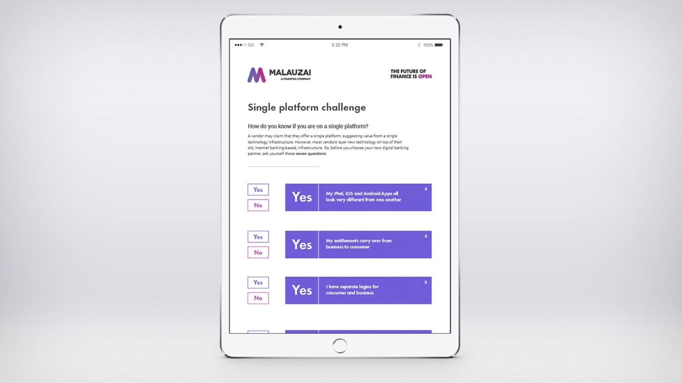Single Platform Challenge for Digital Banking