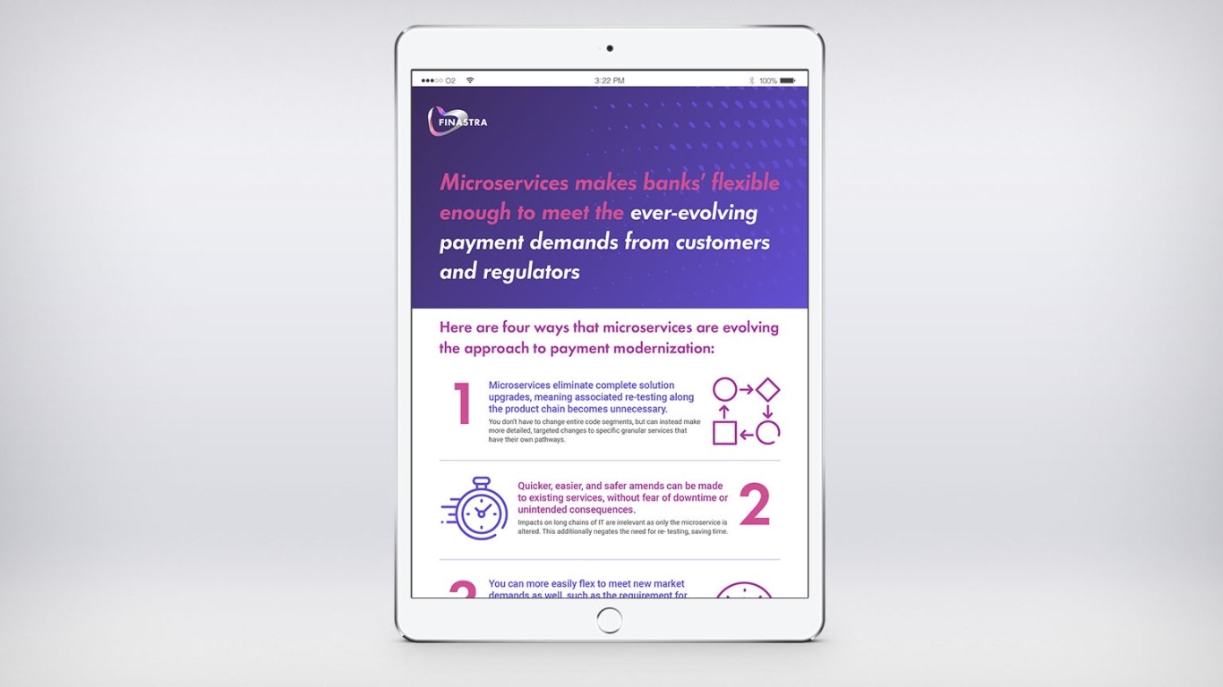 Image of tablet with infographic
