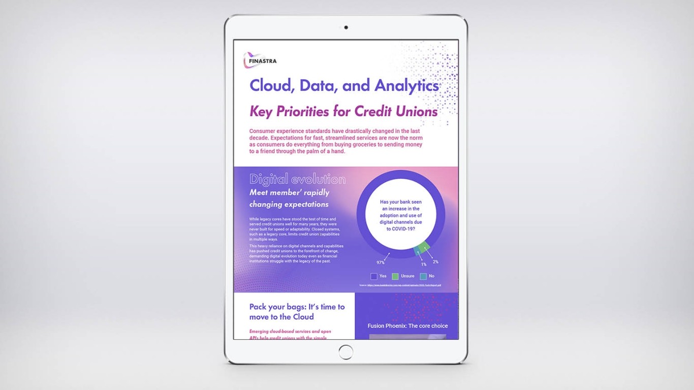 Image of tablet with infographic