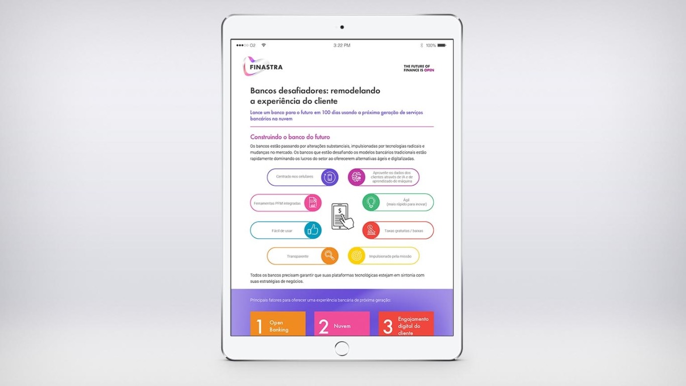 Image of tablet with infographic