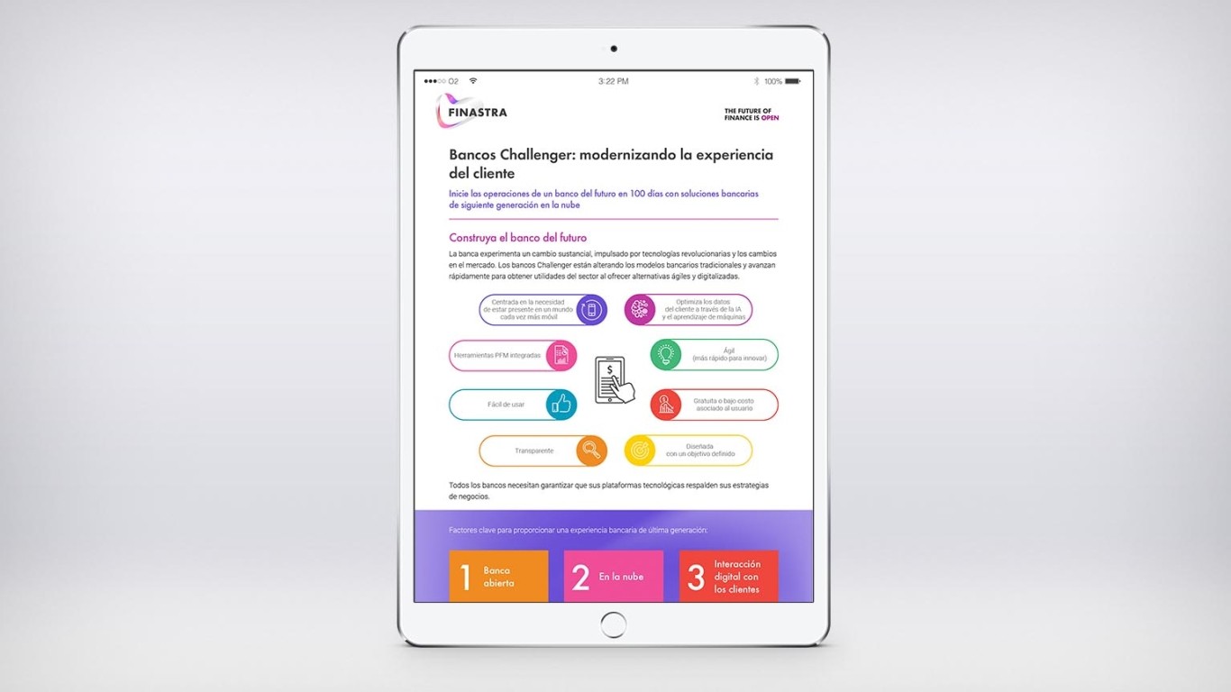 Image of tablet with infographic