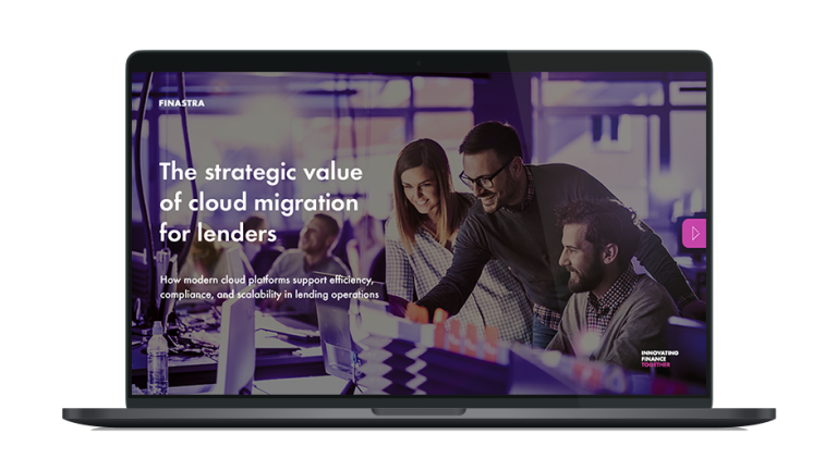 Laptop thumbnail of "The strategic value of cloud migration for lenders" white paper