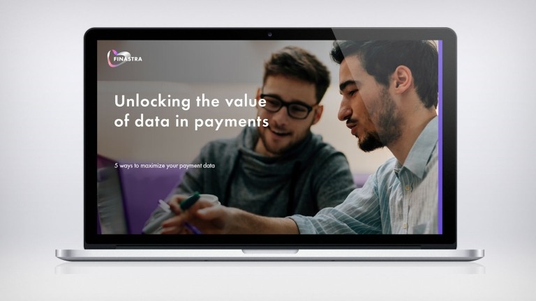 Image laptop with two men talking